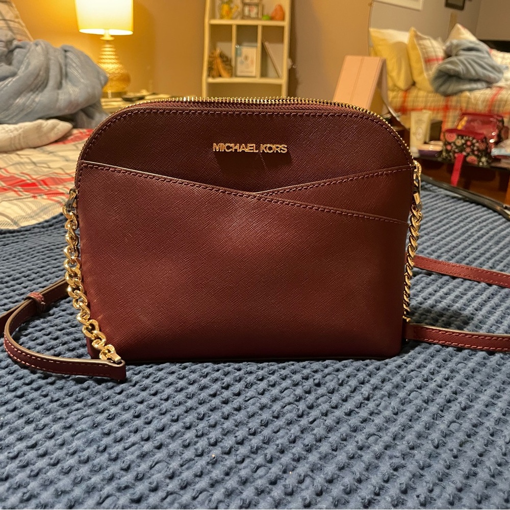 Michael Kors Burgundy Crossbody Bag